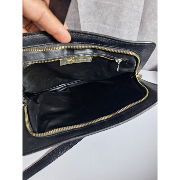 RONORA Vtg Suede Genuine Leather Y2K Shoulder Bag Handbag Purse Made In Italy - Picture 4 of 15